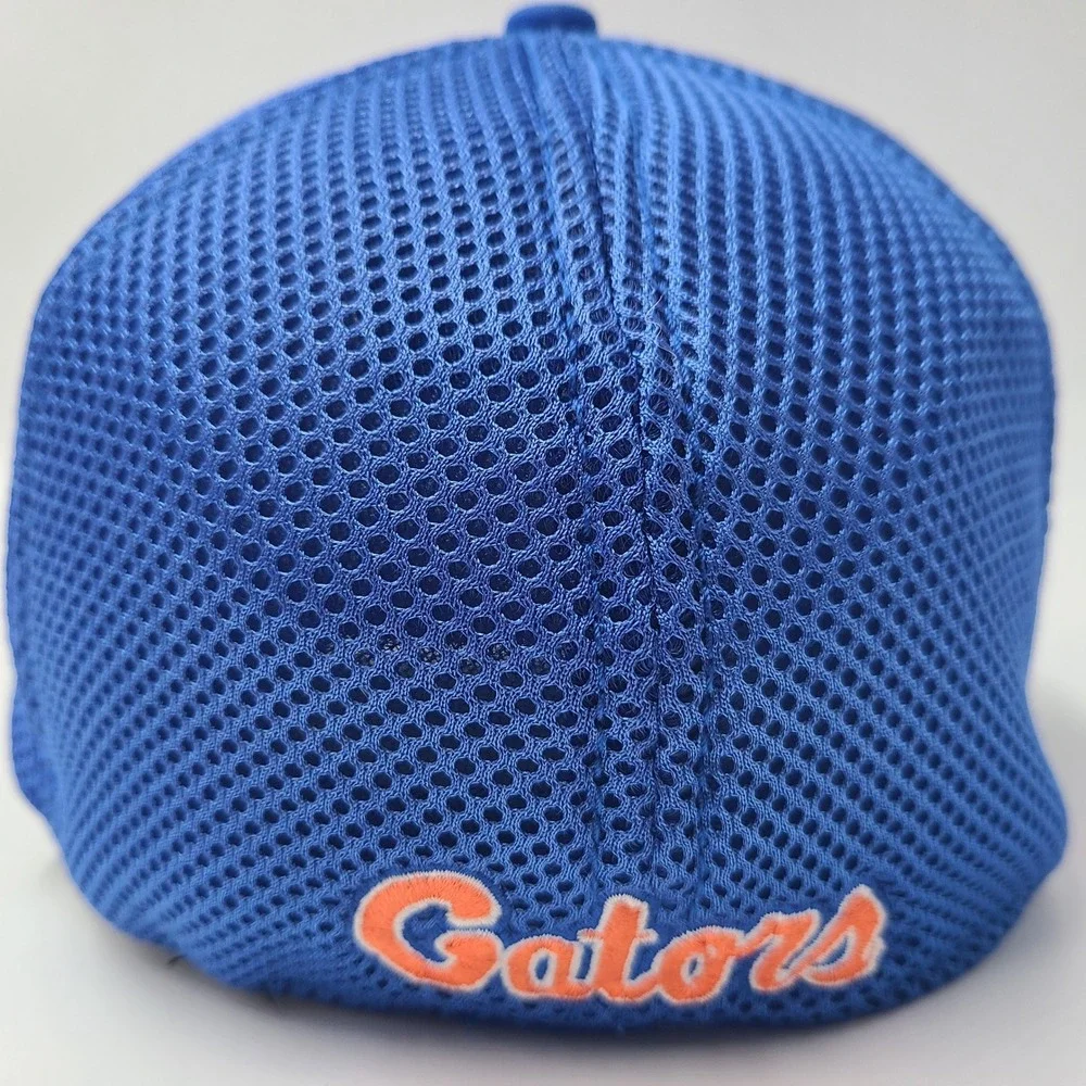 Florida Gators Hat Fitted S-M Trucker Mesh New Era 39Thirty Blue NCAA Logo Men